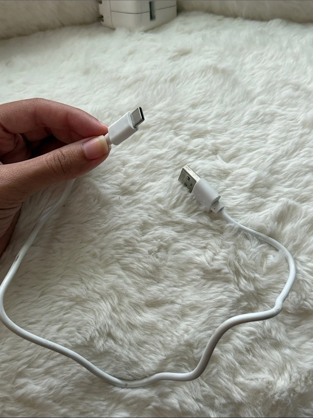 USB-C to USB White charger extra charging Chord Apple iPhone
